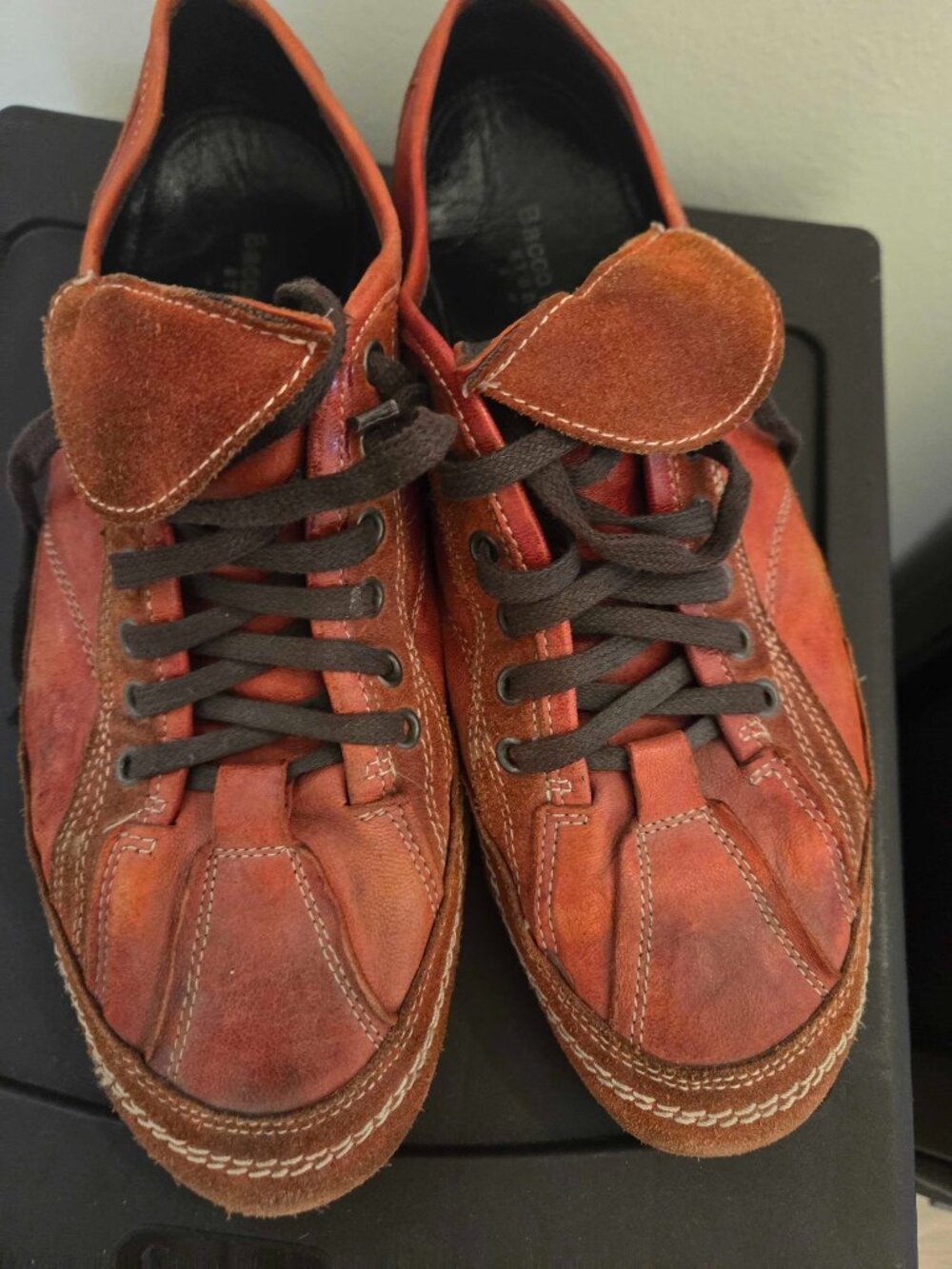 Bacco Bucci Red Leather shoes